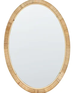 Specchio FOISSY 50 cm 70 cm Rattan Naturale