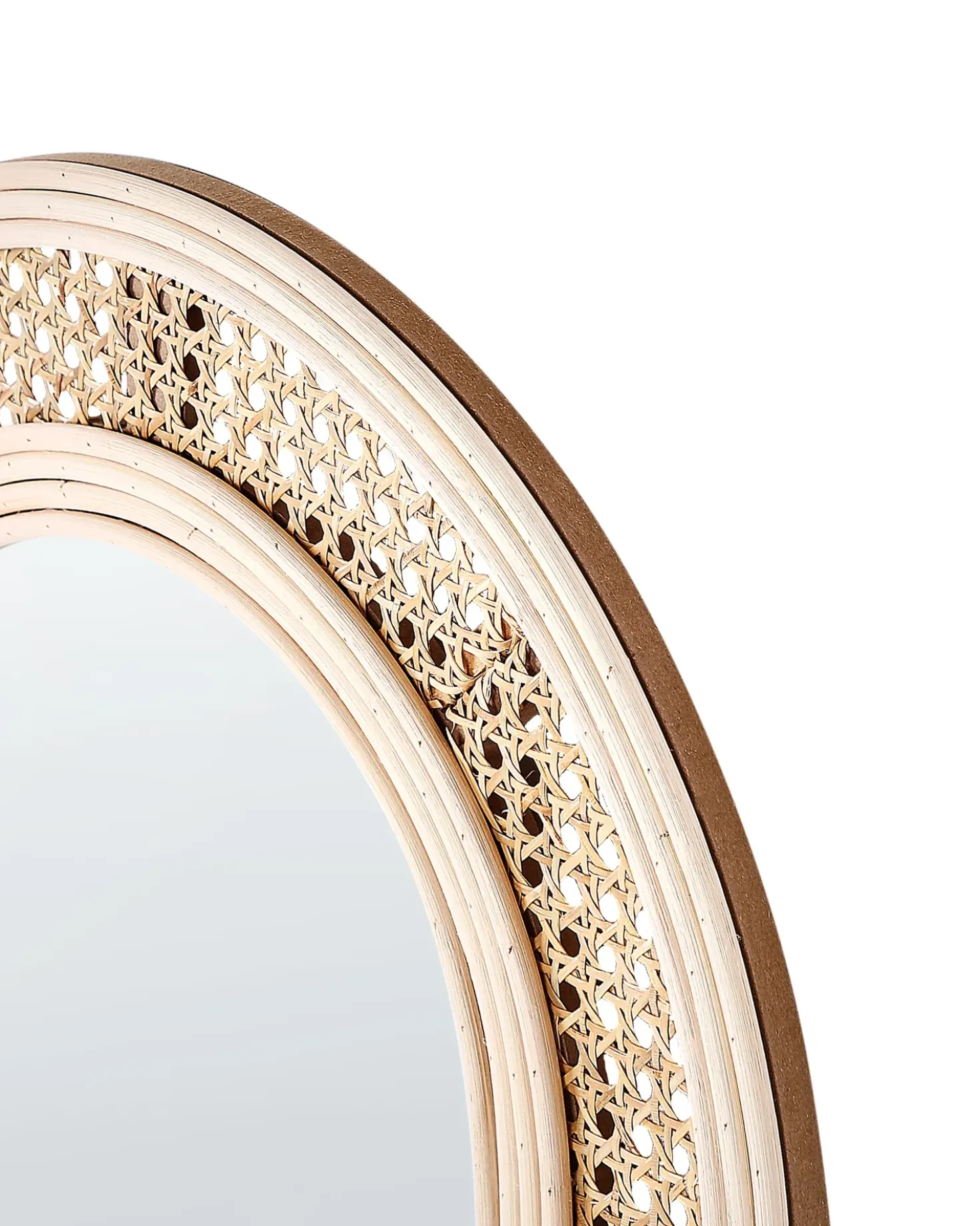 Specchio FRANEY 50 cm 120 cm Rattan Naturale