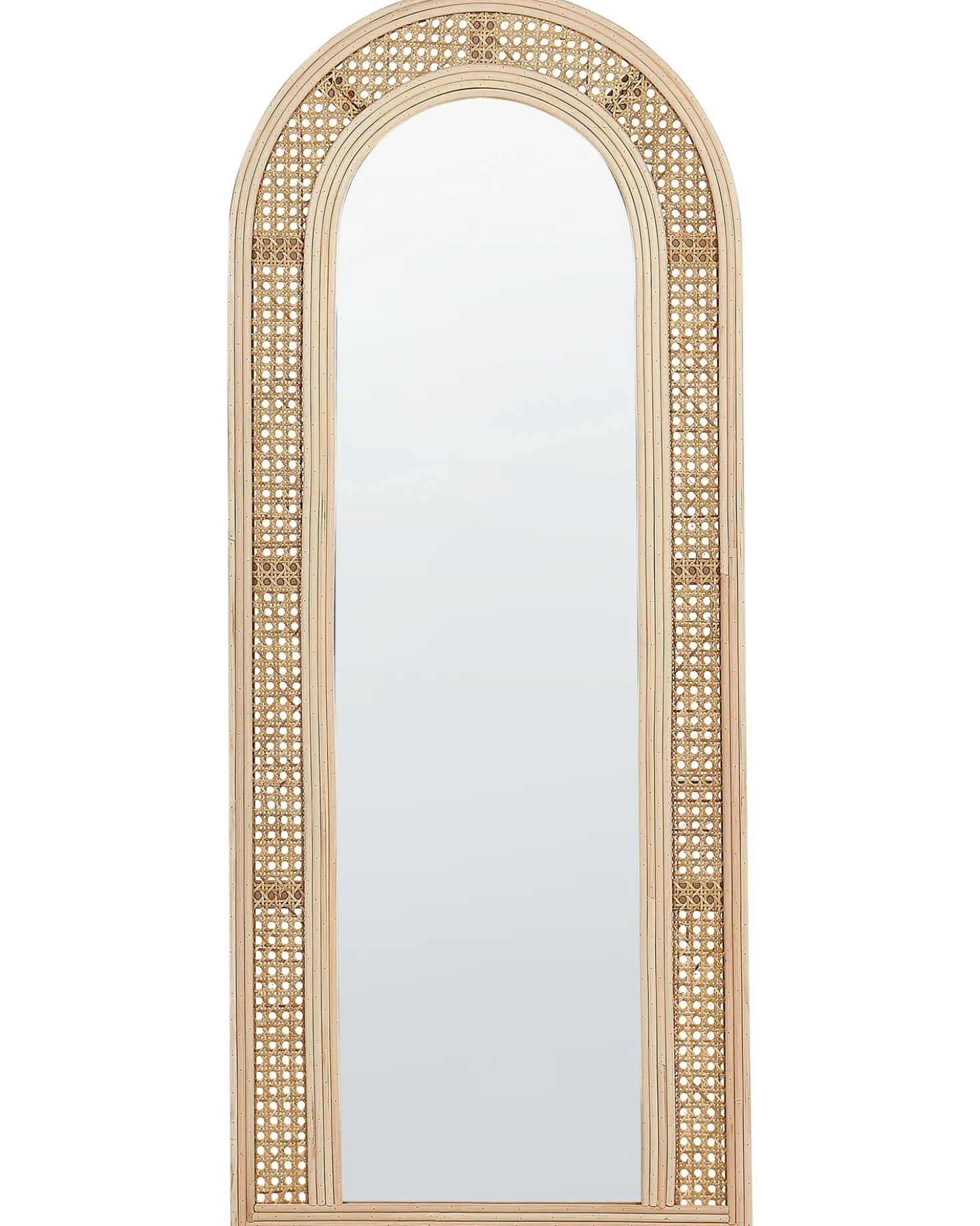 Specchio FRANEY 50 cm 120 cm Rattan Naturale