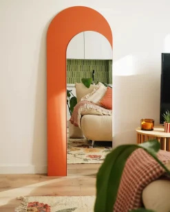 Specchio GROISES 55 cm 140 cm Arancione