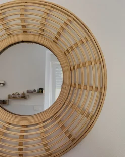 Specchio HANUA 60 cm 60 cm Bambù Naturale