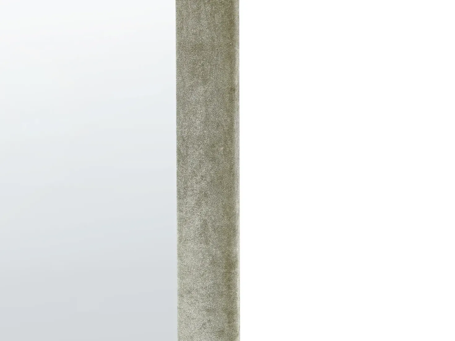 Specchio HURIEL 60 cm 90 cm Velluto Verde oliva