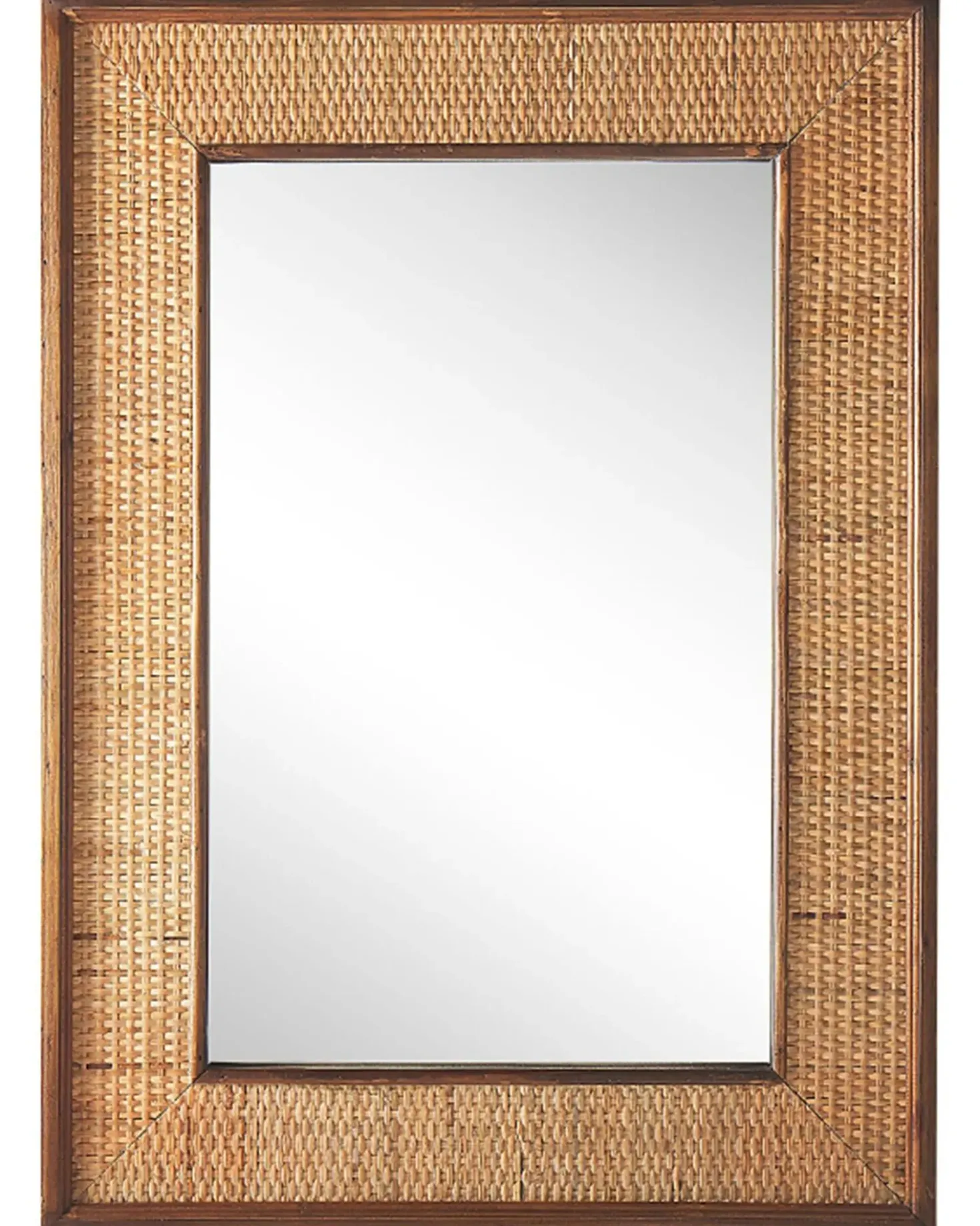 Specchio IGUALA 54 cm 74 cm Bambù Frassino naturale