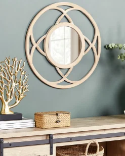 Specchio IZTAPALAPA 60 cm 60 cm Legno di abete chiaro