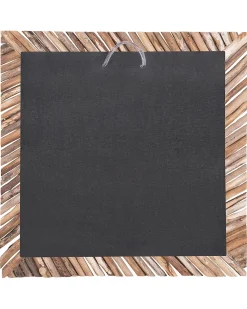 Specchio KANAB 60 cm 60 cm Legno di teak Marrone