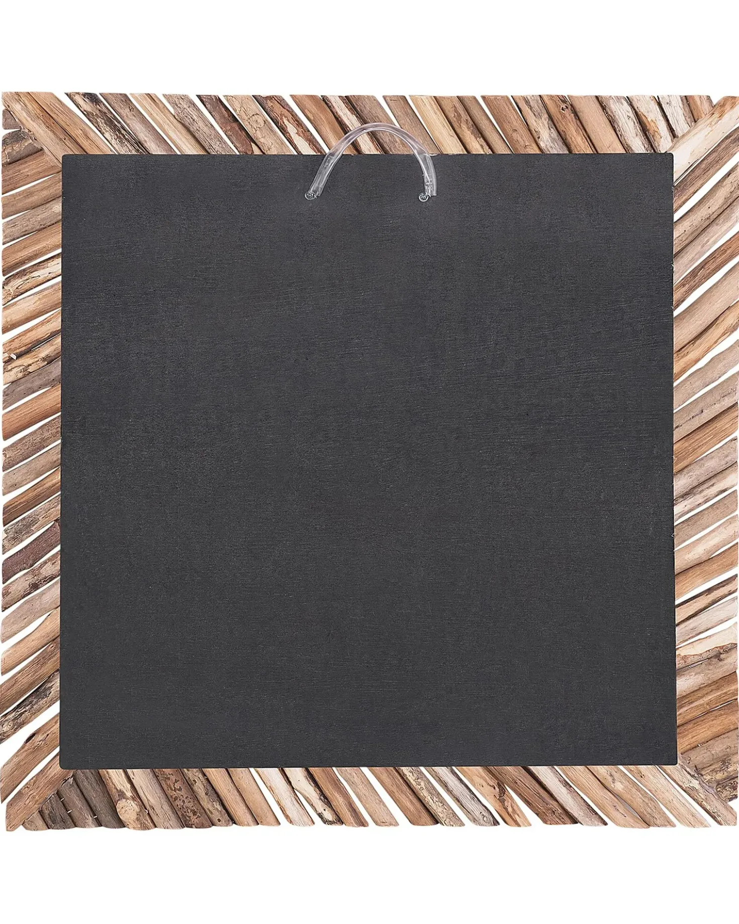 Specchio KANAB 60 cm 60 cm Legno di teak Marrone