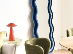 Specchio LACS 57 cm 160 cm Velluto Blu