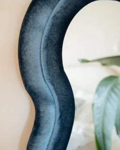 Specchio LACS 57 cm 160 cm Velluto Blu