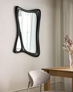 Specchio LANESTER 70 cm 100 cm Nero