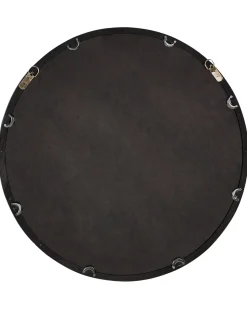 Specchio LANGON 60 cm 60 cm Legno di pino Marrone scuro