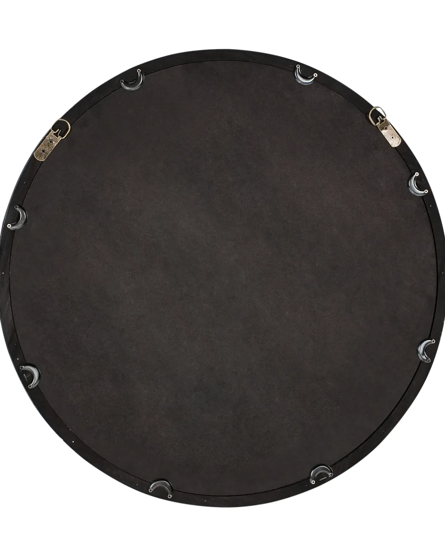 Specchio LANGON 60 cm 60 cm Legno di pino Marrone scuro