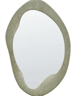 Specchio LENAX 59 cm 90 cm Velluto Verde oliva