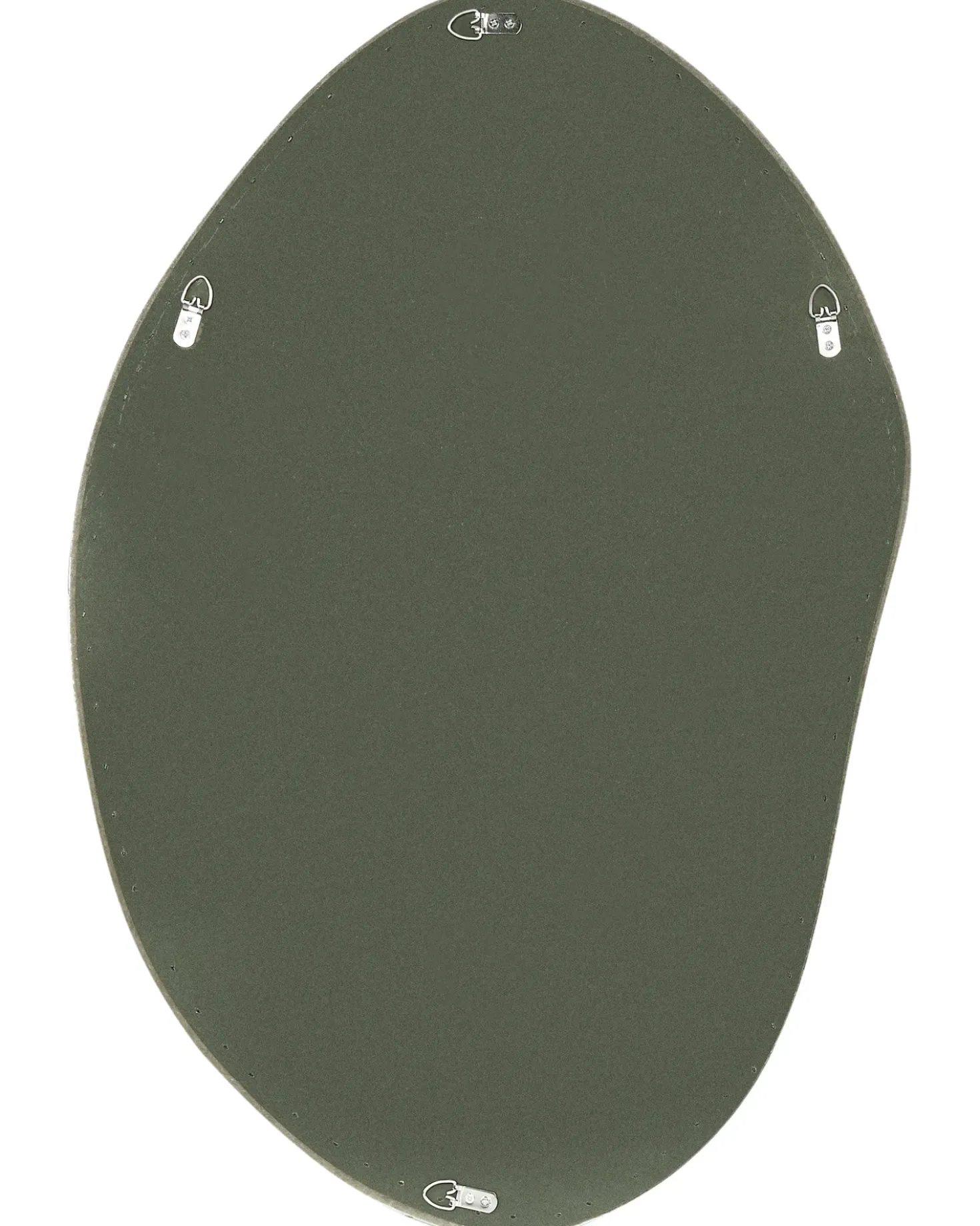 Specchio LENAX 59 cm 90 cm Velluto Verde oliva