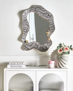 Specchio LINAS 51 cm 67 cm Grigio