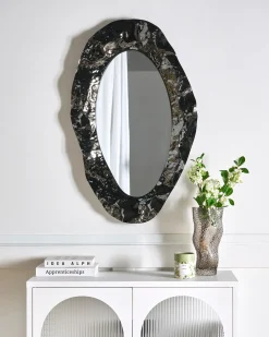 Specchio LOGNES 56 cm 95 cm Nero