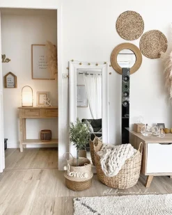 Specchio LUNEL 51 cm 141 cm Bianco