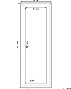 Specchio LUNEL 51 cm 141 cm Bianco
