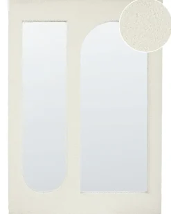 Specchio MARCIGNY 70 cm 100 cm Bouclé Bianco sporco