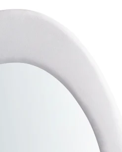 Specchio MASSAY 53 cm 90 cm Velluto Bianco