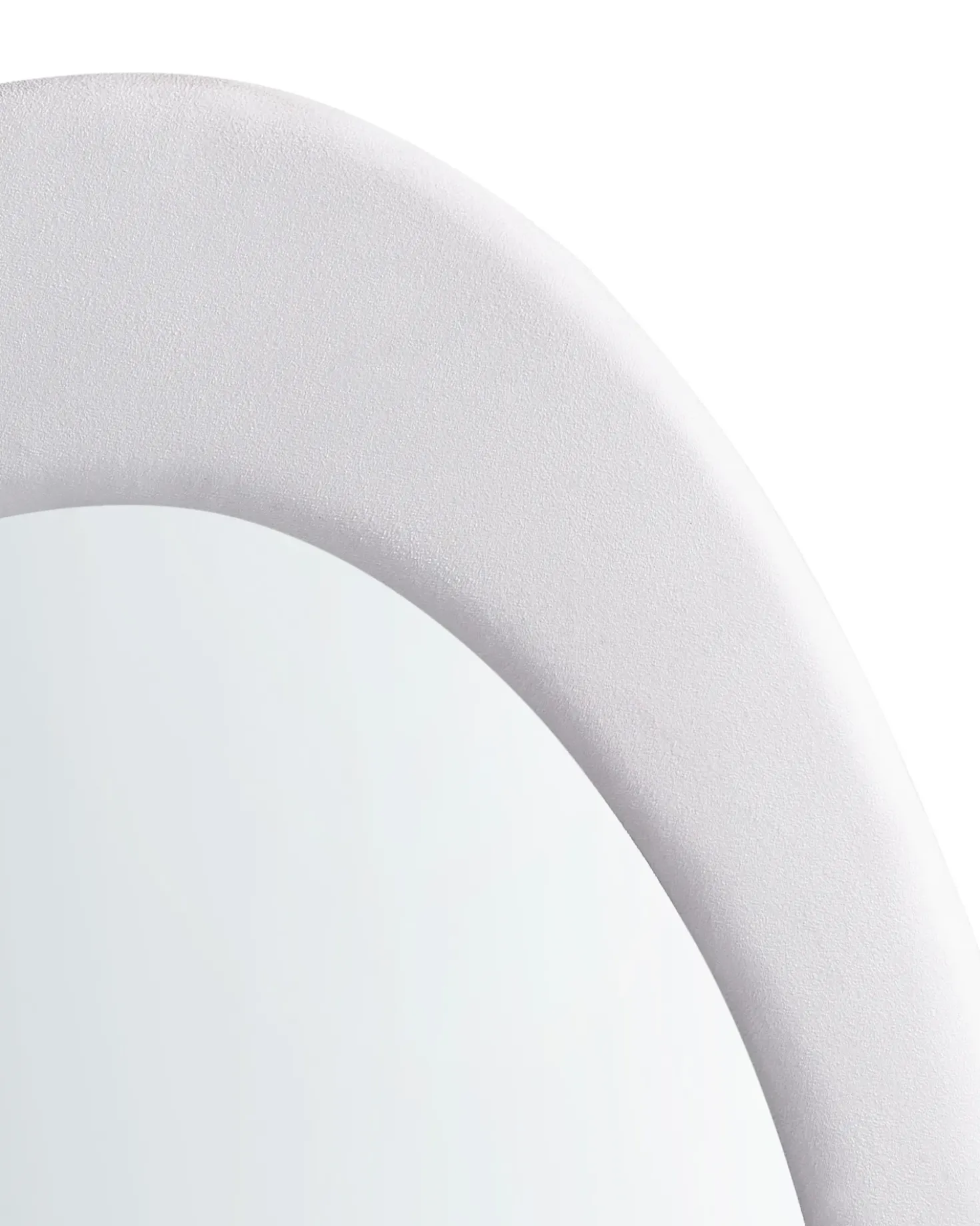 Specchio MASSAY 53 cm 90 cm Velluto Bianco