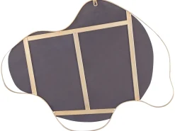 Specchio MELUN 77 cm 59 cm Metallo Oro
