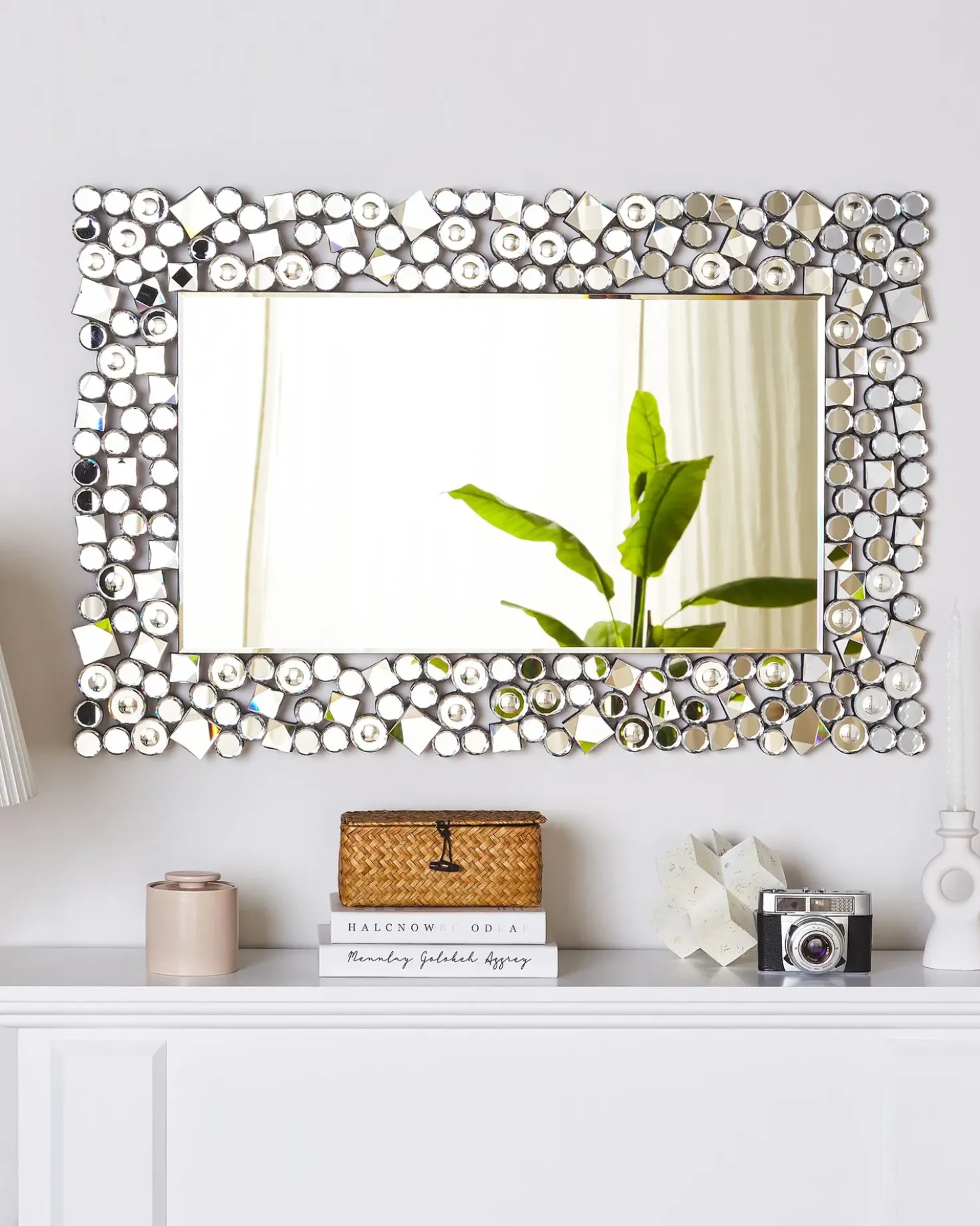 Specchio MERNEL 60 cm 90 cm Argento