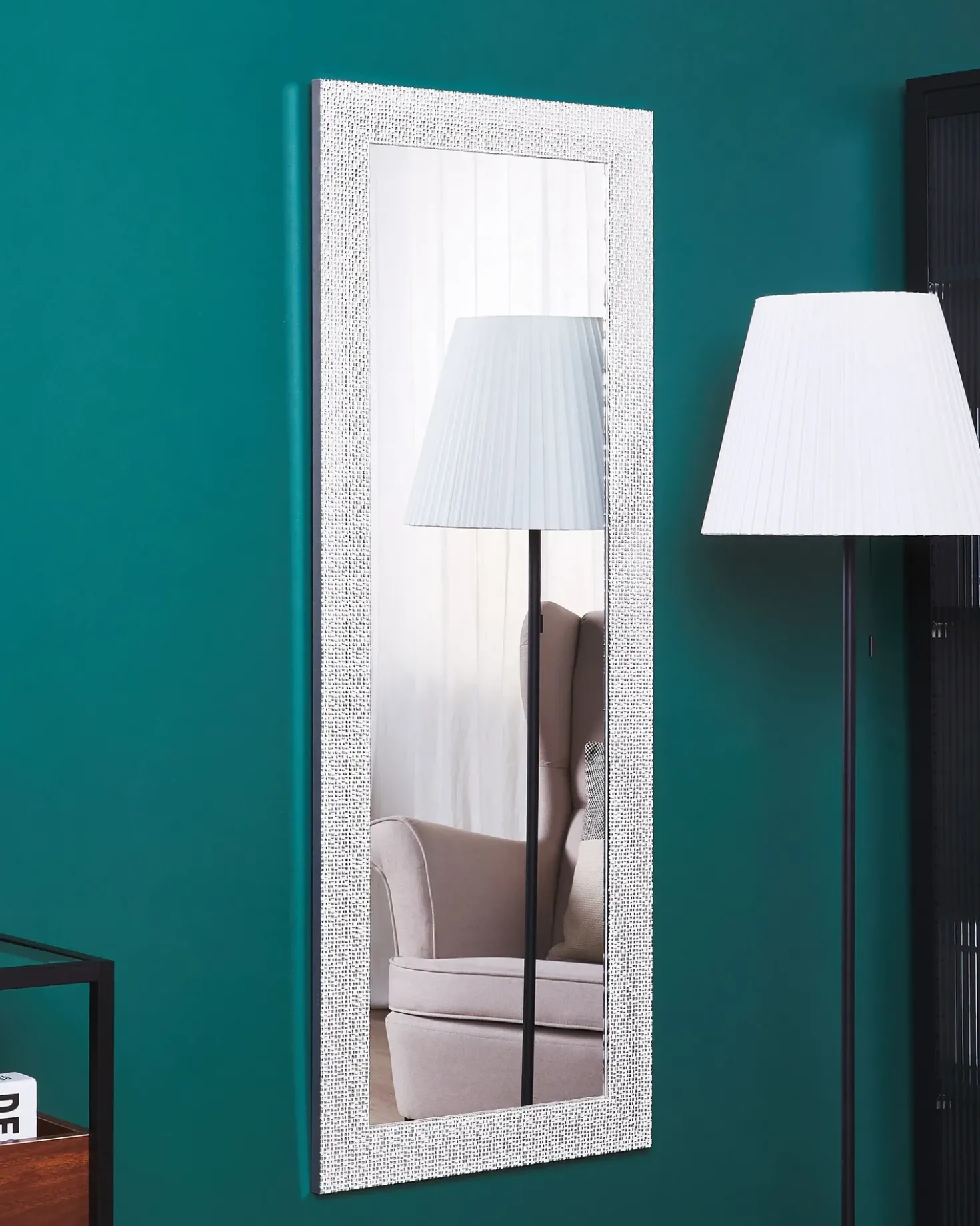 Specchio MERVENT 50 cm 130 cm Bianco