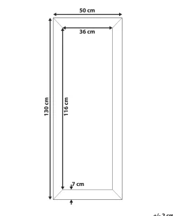 Specchio MERVENT 50 cm 130 cm Bianco