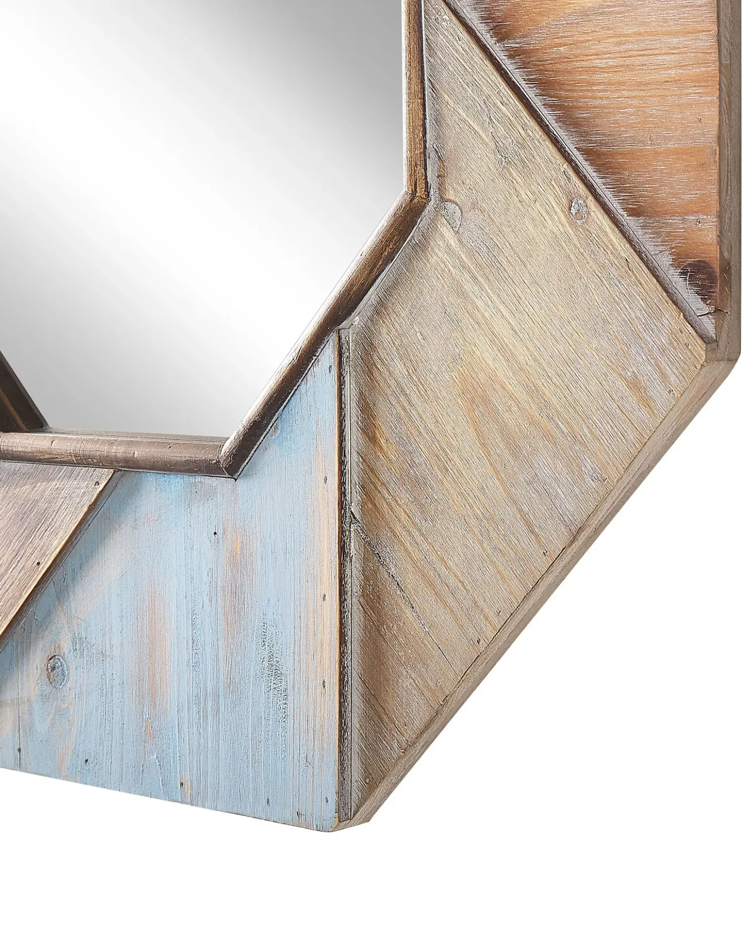 Specchio MIRIO 77 cm 77 cm Legno di abete Marrone