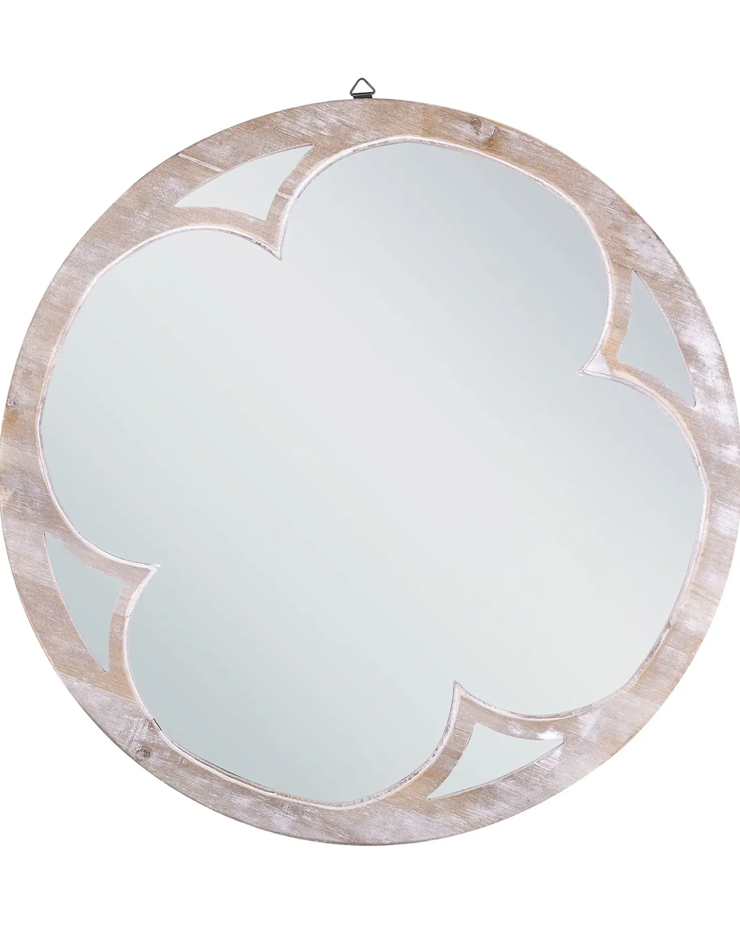 Specchio MONCLOVA 60 cm 60 cm Legno di abete Marrone chiaro