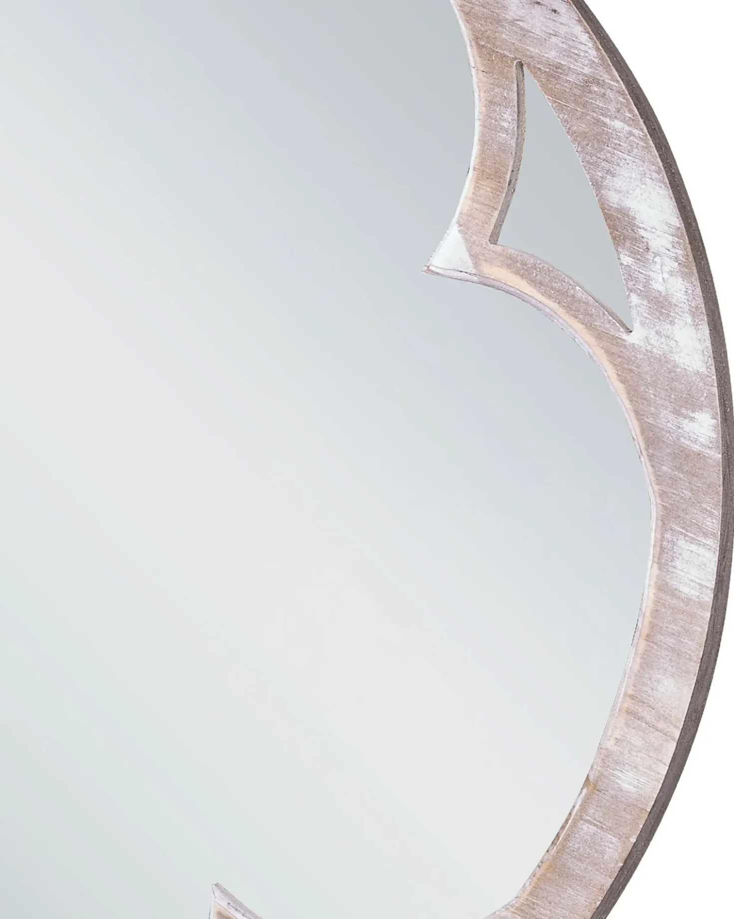 Specchio MONCLOVA 60 cm 60 cm Legno di abete Marrone chiaro