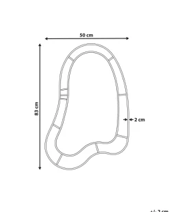 Specchio MONTSEC 49 cm 83 cm Viola