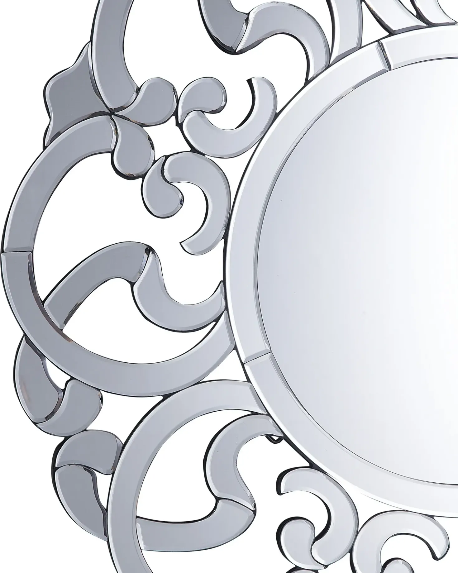 Specchio MORNAIX 70 cm 70 cm Argento