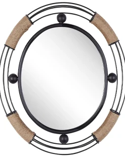 Specchio MOULINS 50 cm 55 cm Metallo Nero