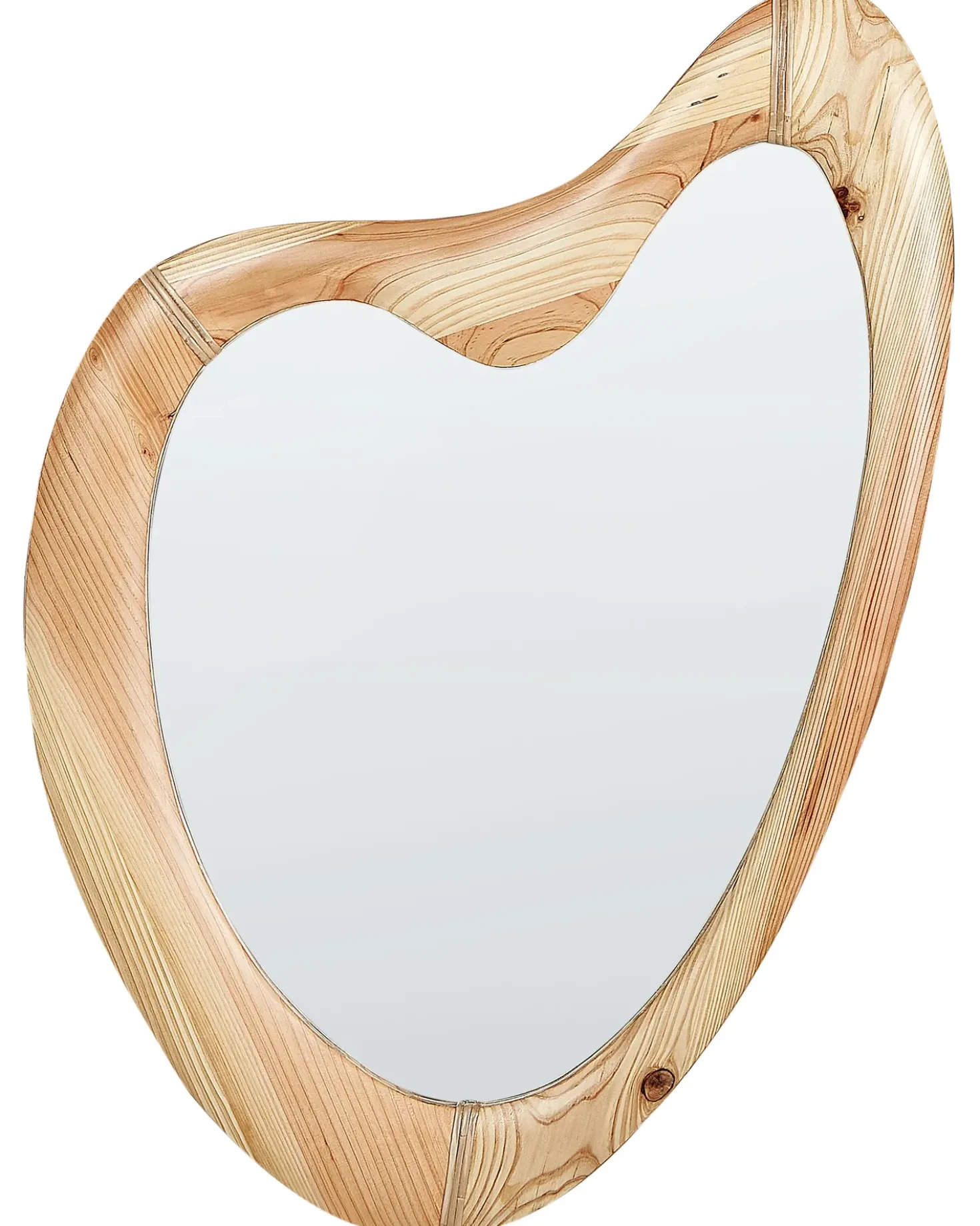 Specchio NEURE 90 cm 77 cm Legno di abete Naturale