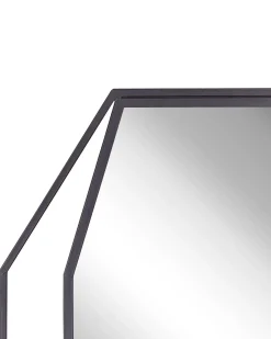 Specchio NIRE 60 cm 80 cm Metallo Grigio grafite