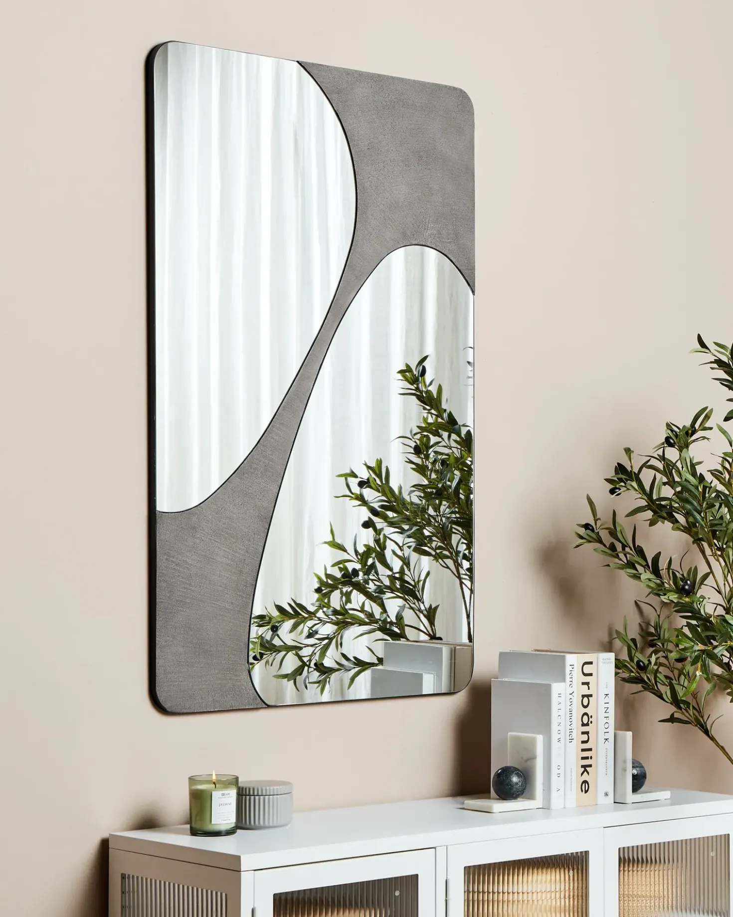 Specchio ORMES 70 cm 110 cm Grigio