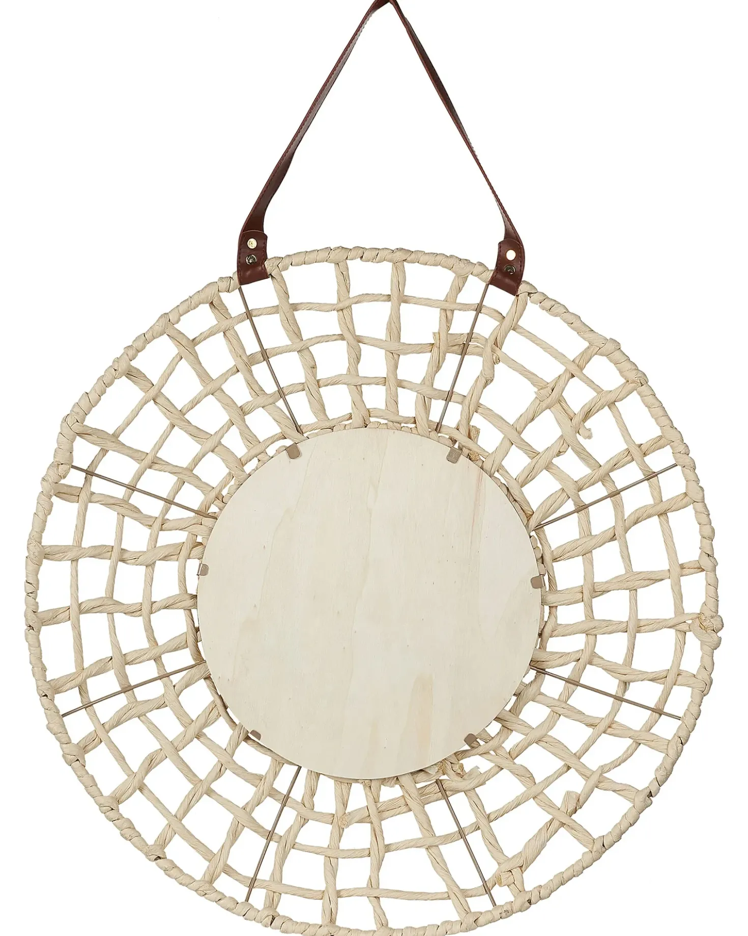 Specchio PALACI 60 cm 60 cm Corda di carta Naturale