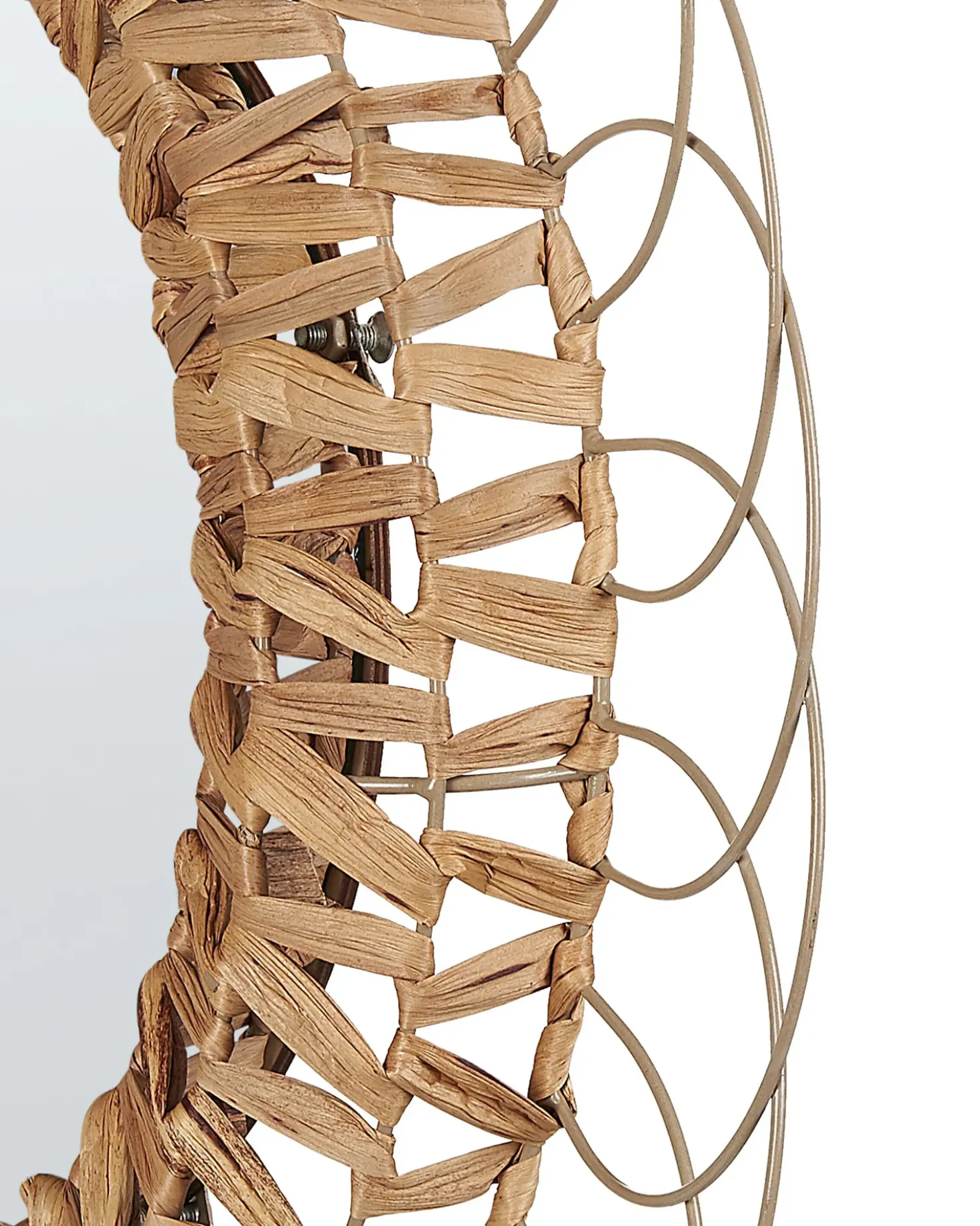 Specchio PAMOL 67 cm 67 cm Vimini Naturale