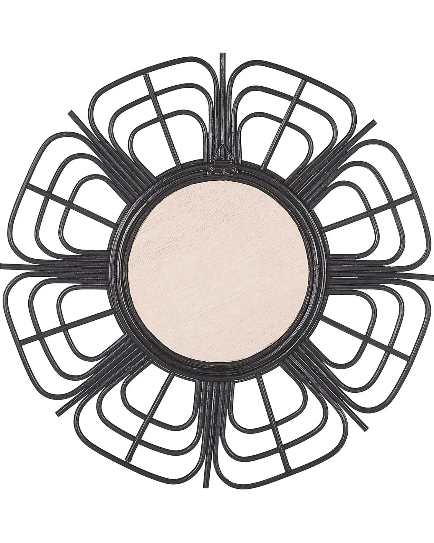 Specchio PASAKU 60 cm 60 cm Rattan Nero