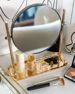Specchio per make-up FINISTERE Oro