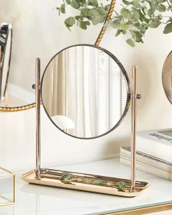 Specchio per make-up FINISTERE Oro