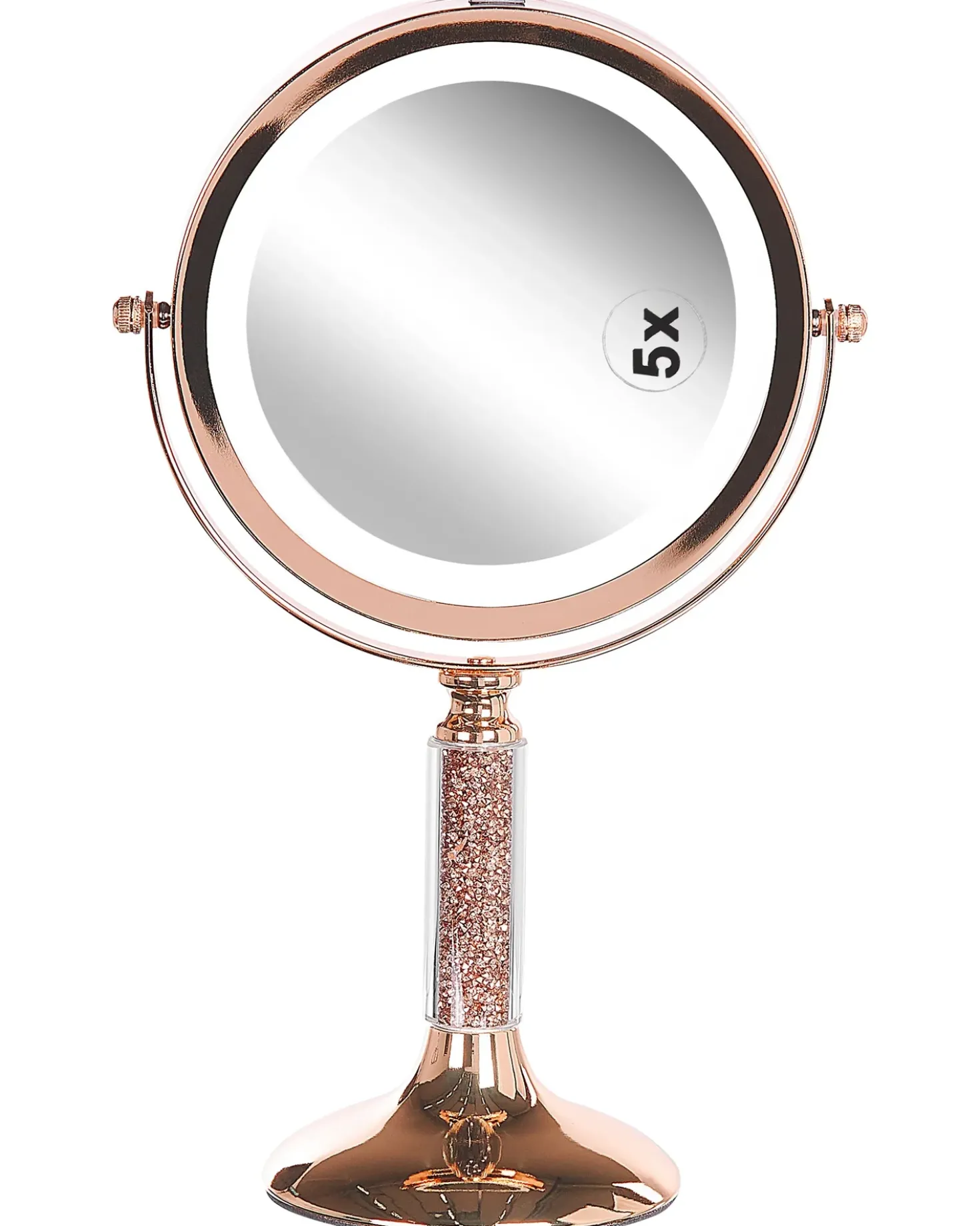 Specchio per make-up LED BAIXAS Oro rosa