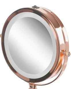 Specchio per make-up LED BAIXAS Oro rosa