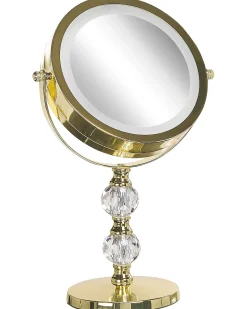 Specchio per make-up LED CLAIRA Oro