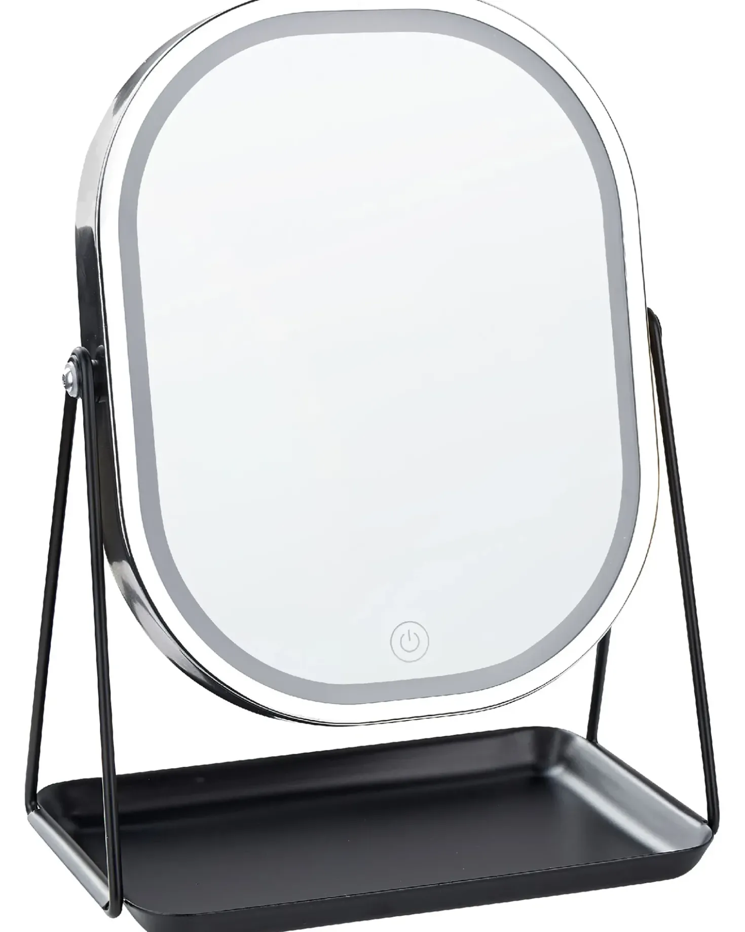 Specchio per make-up LED DORDOGNE Argento