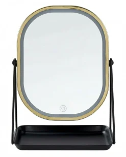 Specchio per make-up LED DORDOGNE Oro