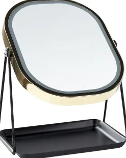 Specchio per make-up LED DORDOGNE Oro