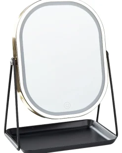 Specchio per make-up LED DORDOGNE Oro