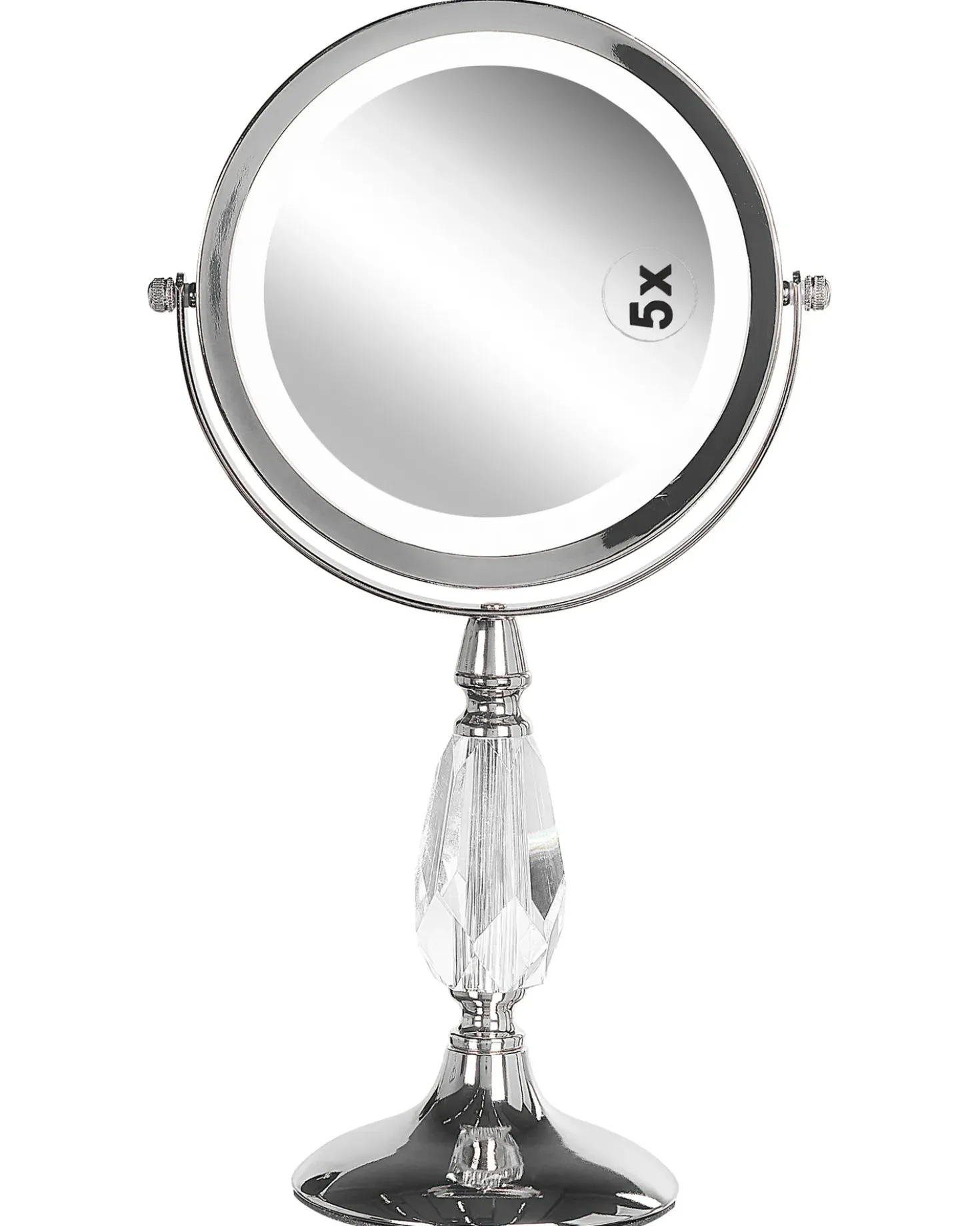Specchio per make-up LED MAURY Argento